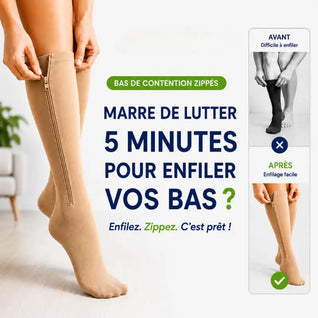 Bas de Contention Zippés