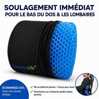Coussin Lombaire Ergonomique en Gel 100 %